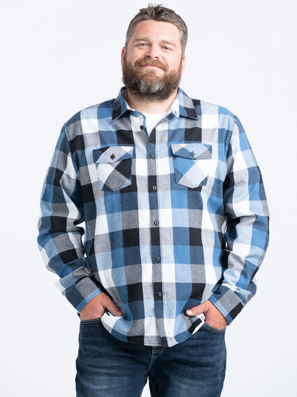 Men's Plaid Flannel Shirt Image 1