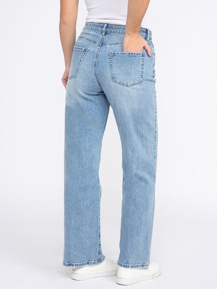 Women's High Rise Wide Leg Jeans Image 4