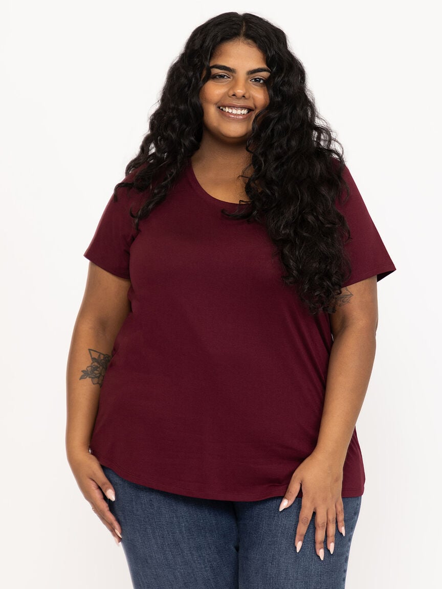 Women's Scoop Neck Drapey Tee