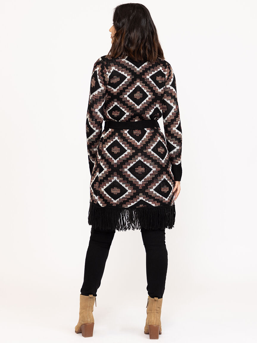 Women's Geometric Cardigan