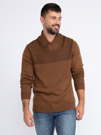 Men's Shawl Collar Sweater Image 1