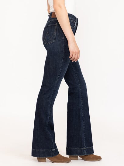 Women's Bespoke High Rise Dark Wash Trouser Jean Women's Bespoke High Rise Dark Wash Trouser Jean