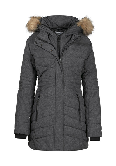 Women's Quilted Parka with Fooler Image 5