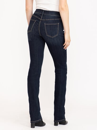 Women's Dark Wash Straight Leg Jeans Women's Dark Wash Straight Leg Jeans