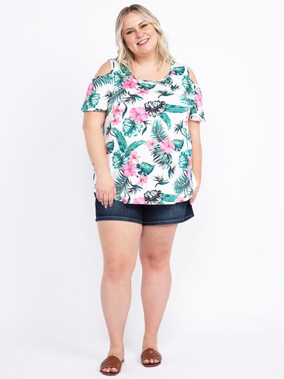 Women's Cold Shoulder Top Women's Cold Shoulder Top