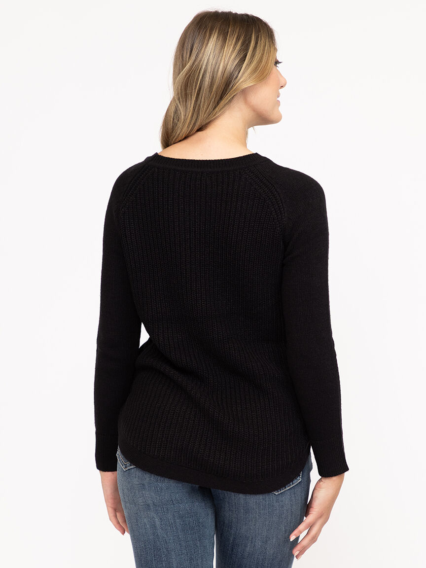 Women's Side Button Sweater