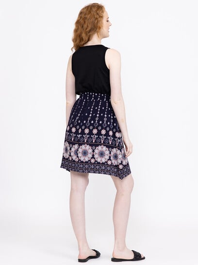 Women's Border Print Tank Dress Women's Border Print Tank Dress