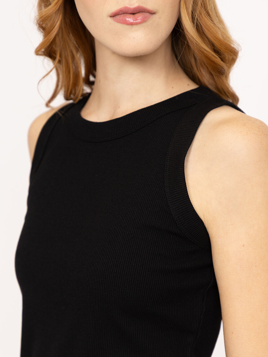 Women's Rib Crew Neck Tank