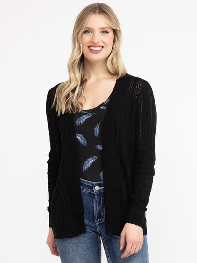 Women's Pointelle Cardigan Women's Pointelle Cardigan