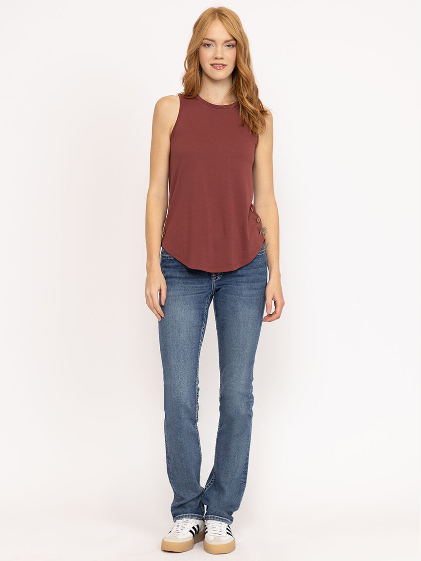 Women's Side Button Tank