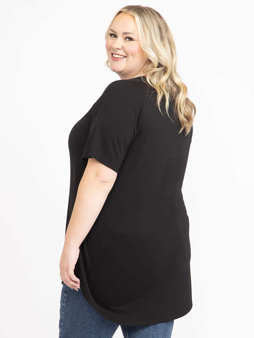 Women's Scoop Neck Legging Tunic Tee