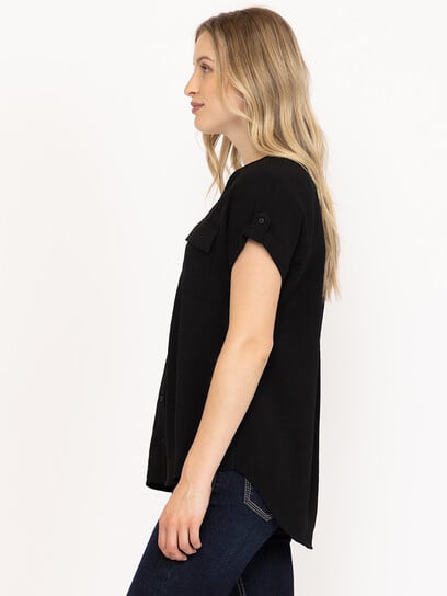 Women's Button Front Blouse Women's Button Front Blouse