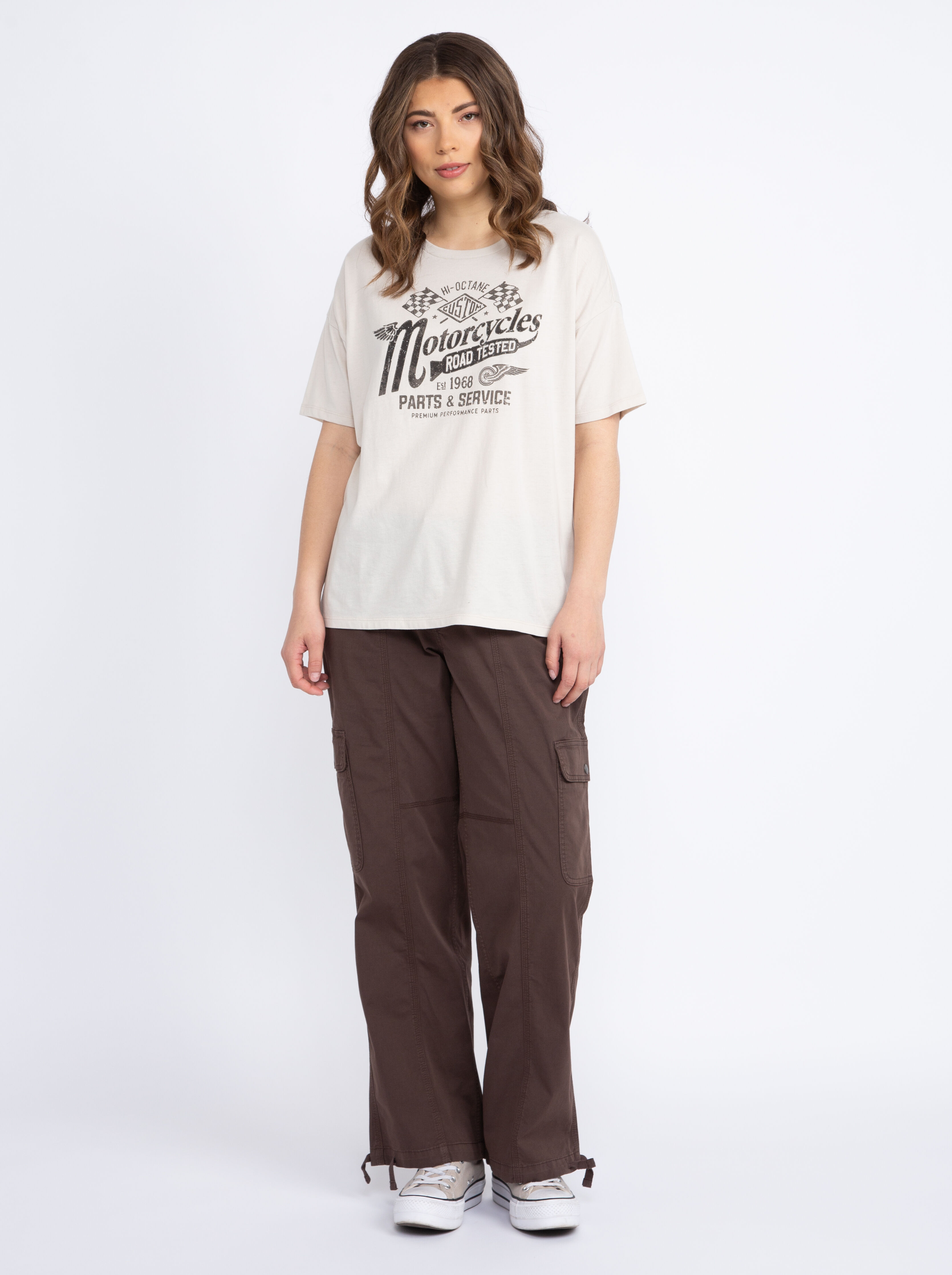 Women's Racing Oversized Tee Warehouse One