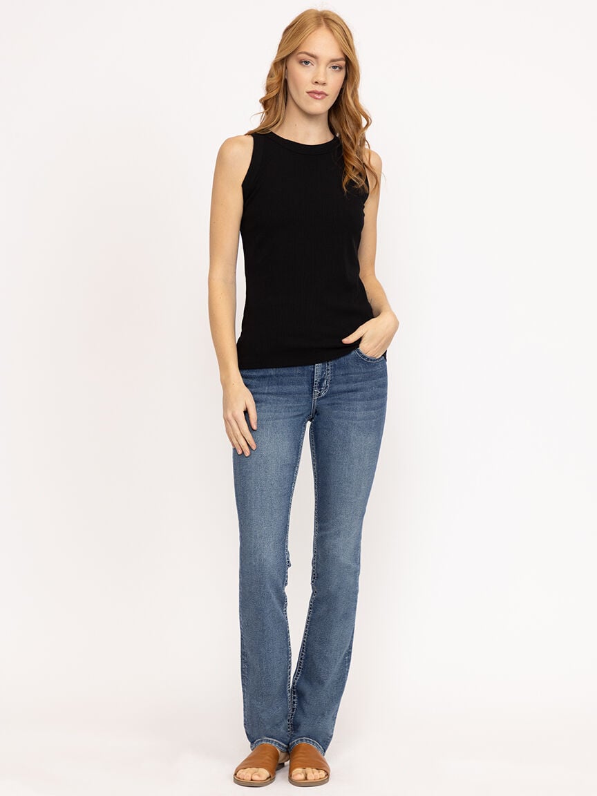 Women's Rib Crew Neck Tank