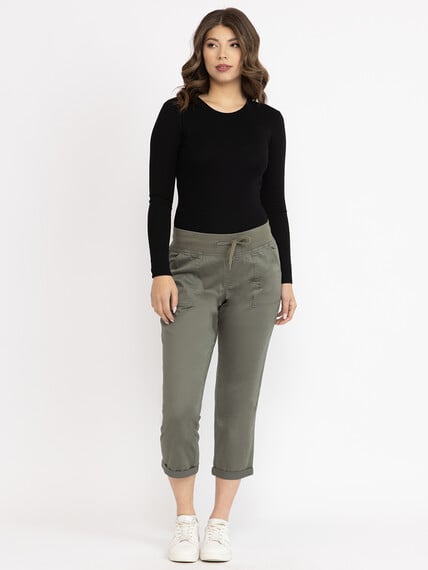 Women's Knit waist Pull-on Cuffed Weekender Pants Women's Knit waist Pull-on Cuffed Weekender Pants Image 1