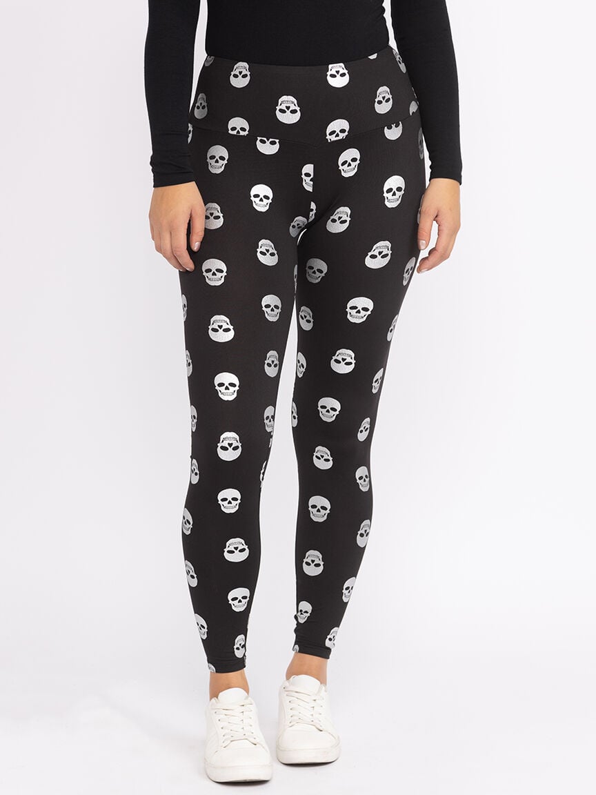 Black skull leggings sale