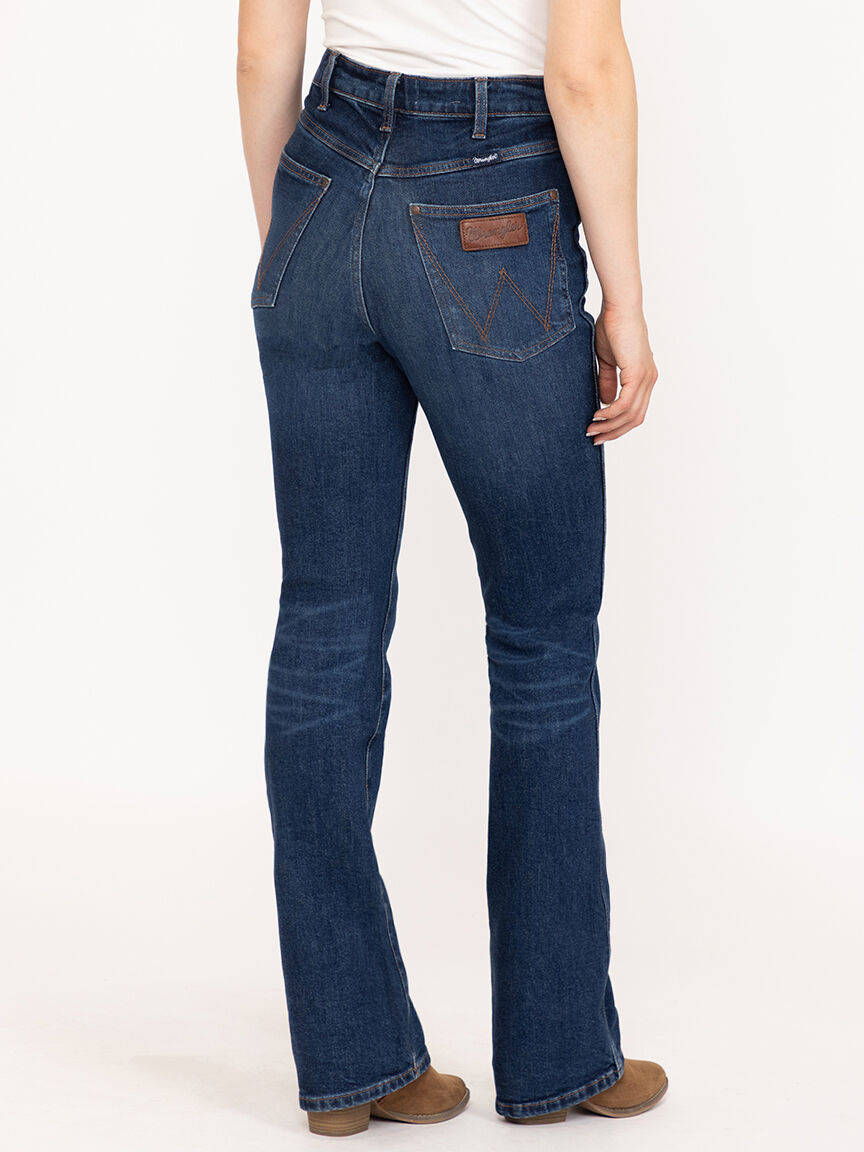 Women's Retro Bailey High Rise Dark Wash Bootcut Jeans