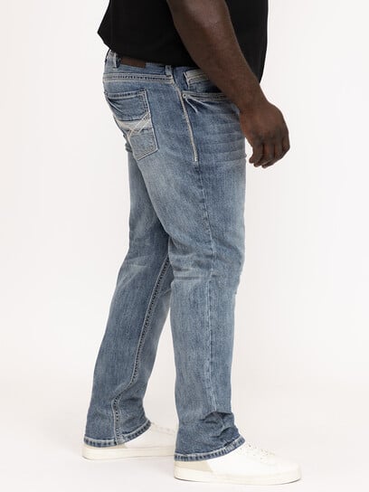 Men's Medium Wash Slim Straight Jeans Men's Medium Wash Slim Straight Jeans