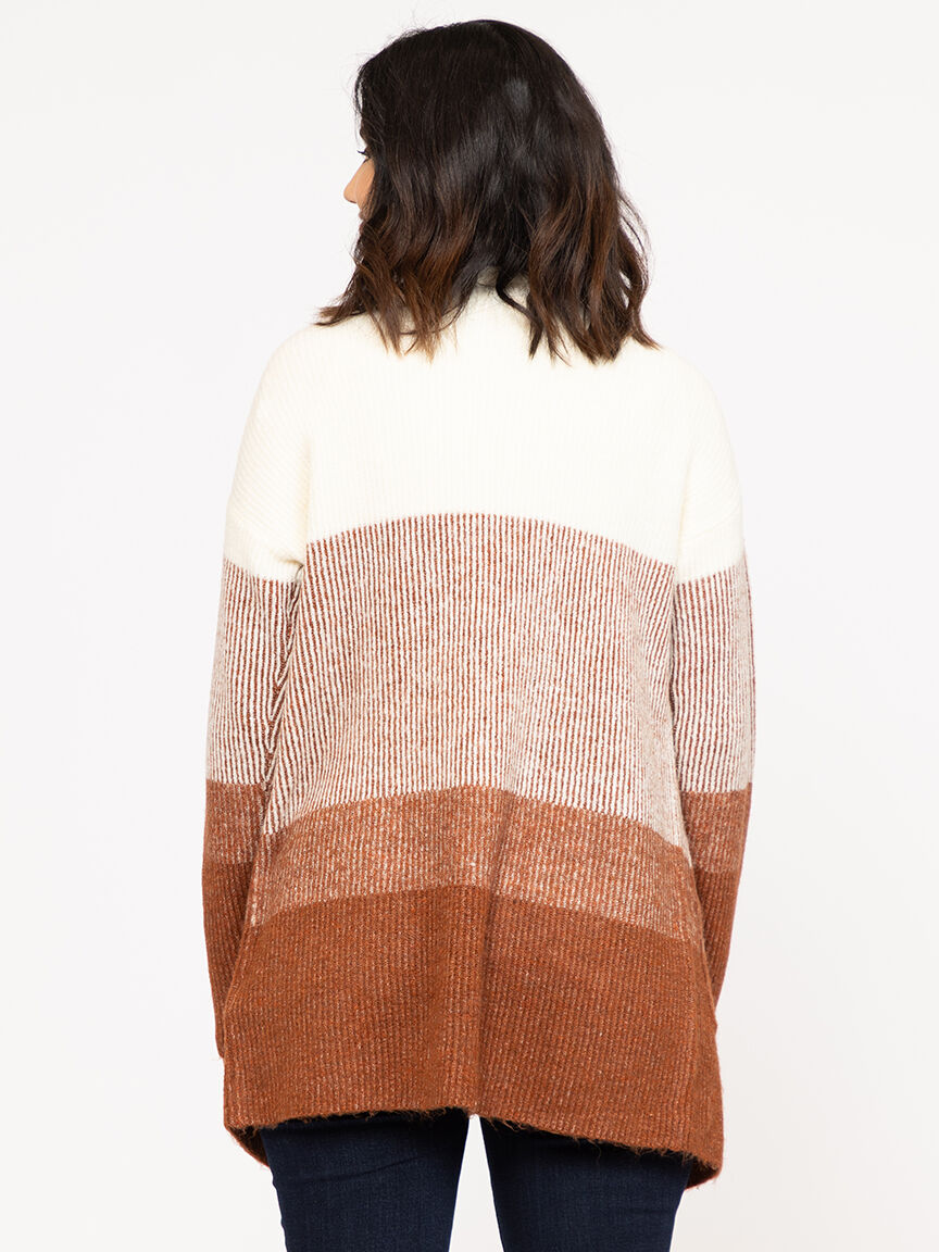 Women's Colour Block Cardigan