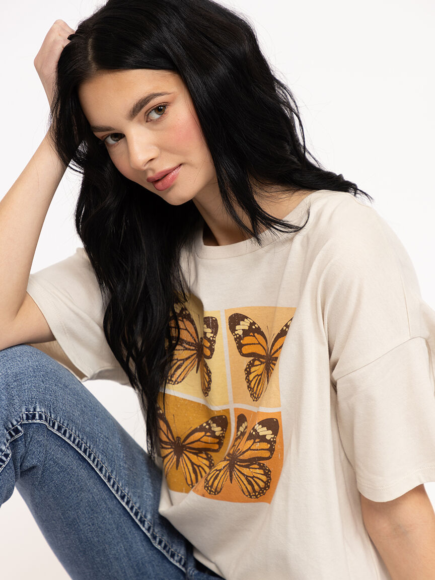Women's Butterfly Oversized Tee