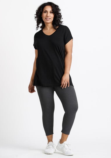 Women's V Neck Legging Tee Women's V Neck Legging Tee