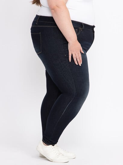 Women's Plus Dark Wash Skinny Jeans Women's Plus Dark Wash Skinny Jeans