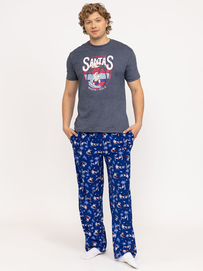 Men's Surfing Santa Pants