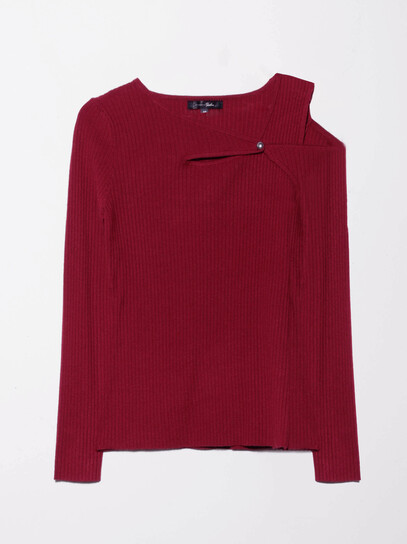 Women's Cut-Out Neck Sweater