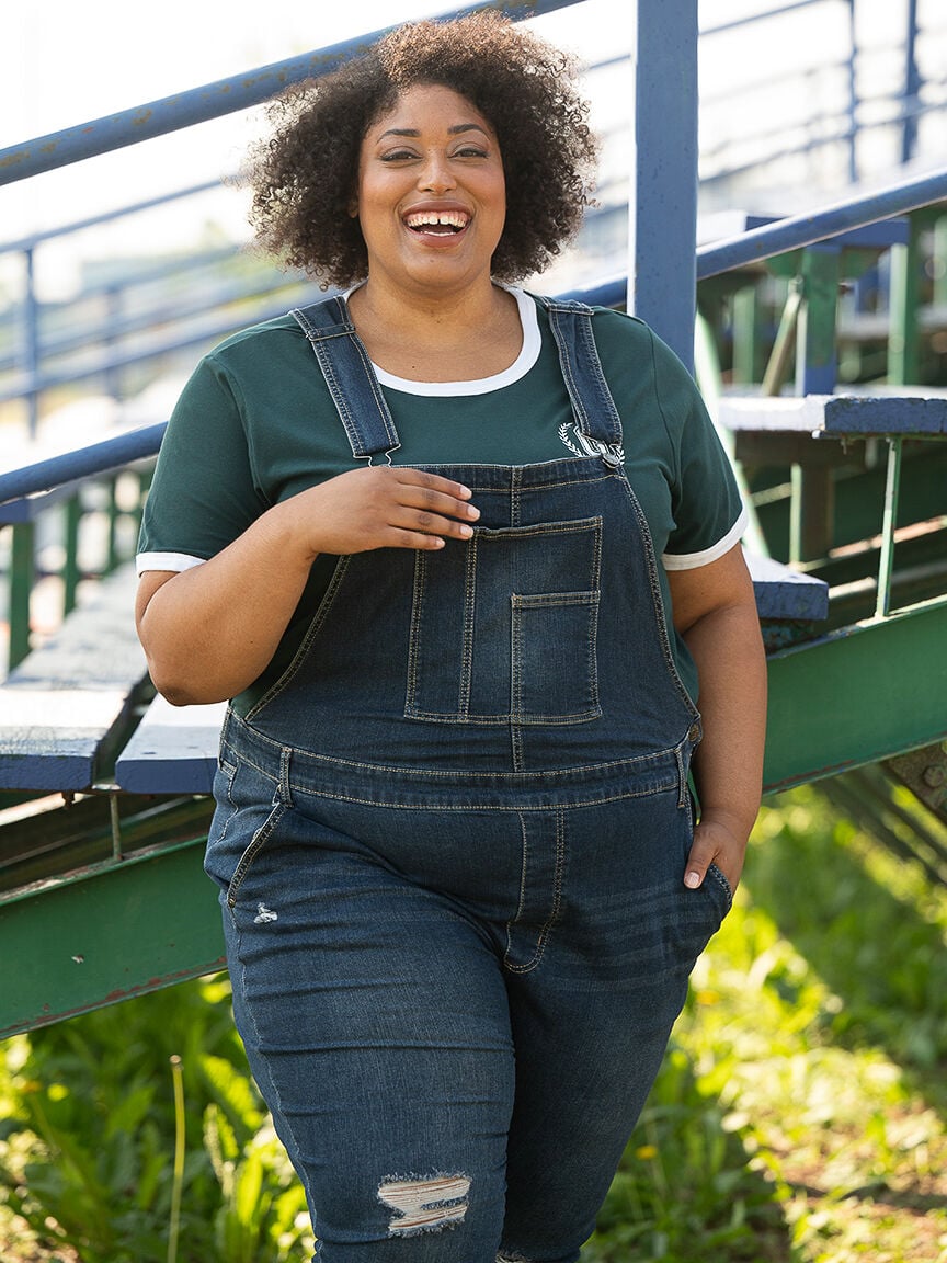 ROLAROLA★大人気★DENIM OVERALL ONE-PIECE One Piece Denim Overalls for Women Adjustable Strap
