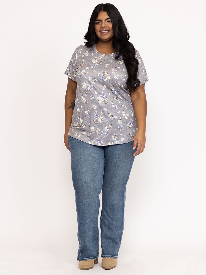 Women's Floral Crew Neck Tee
