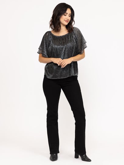 Women's  Shimmer Peasant Top Women's  Shimmer Peasant Top