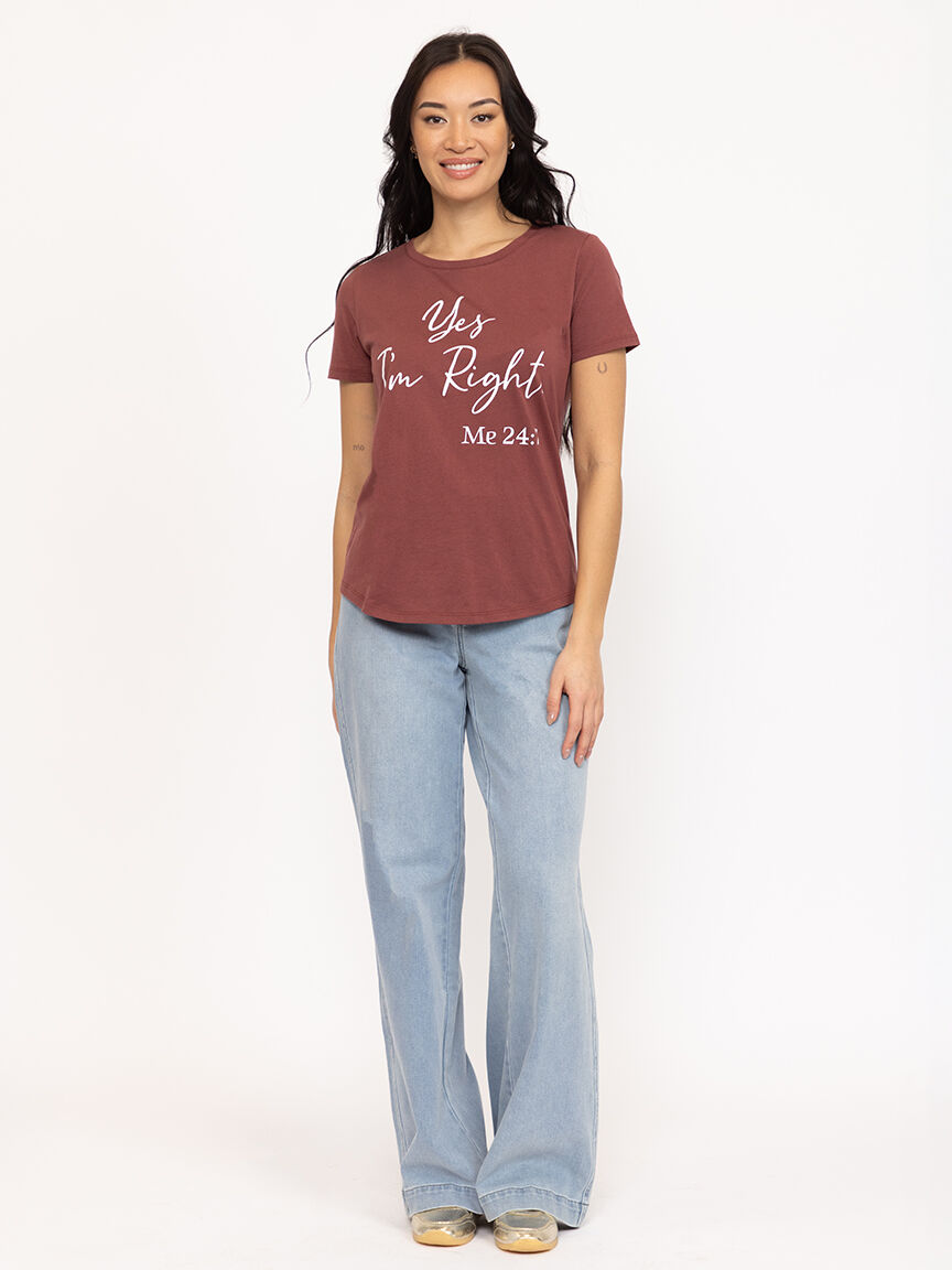 Women's Yes I'm Right Relaxed Tee