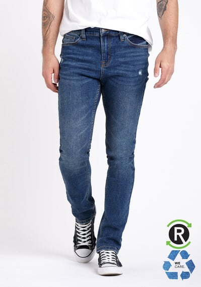 Men's Relaxed Slim Medium Wash Jeans Image 1
