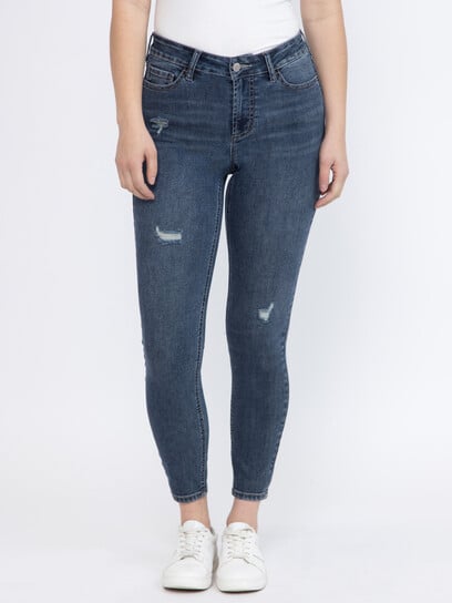 Women's Destroyed Ankle Skinny Jeans Women's Destroyed Ankle Skinny Jeans
