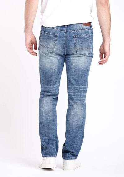 Men's Rip and Repair Slim Straight Jeans Image 2