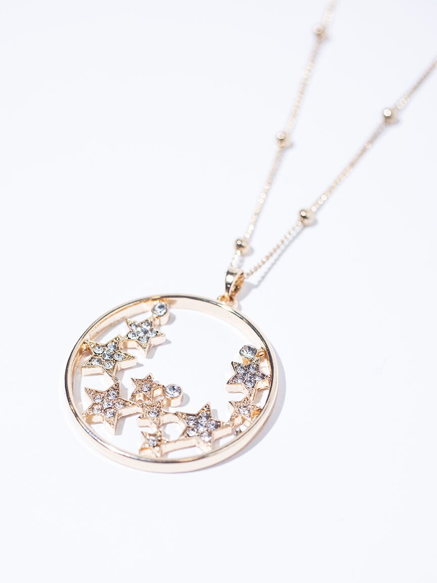 Women's Floating Stars Necklace
