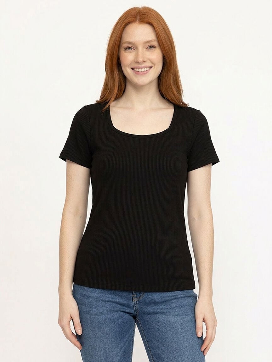 Women's Rib Sweetheart Tee