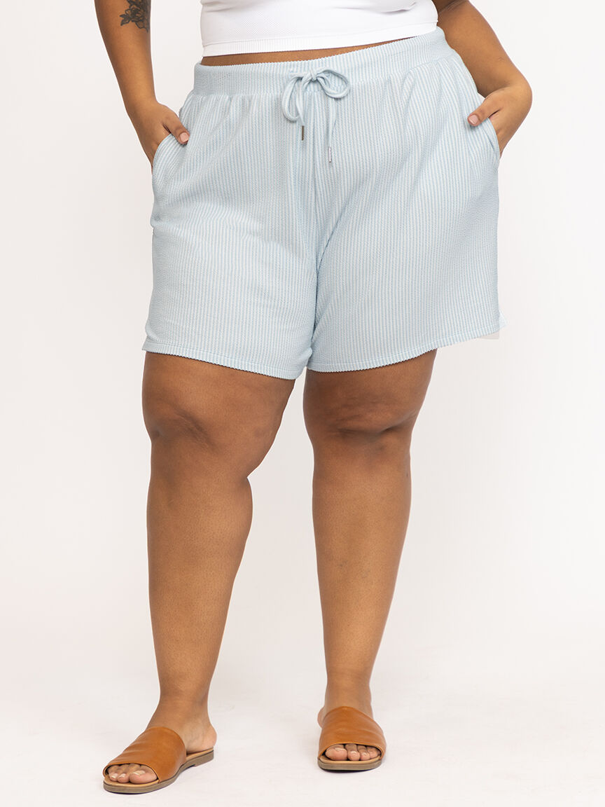 Women's Wavy Rib Pull On Short