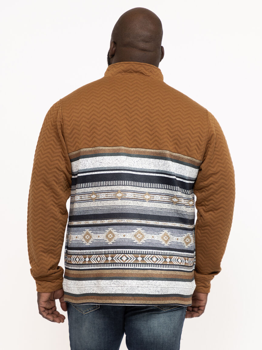 Men's Geo Quarter-Zip Hoodie