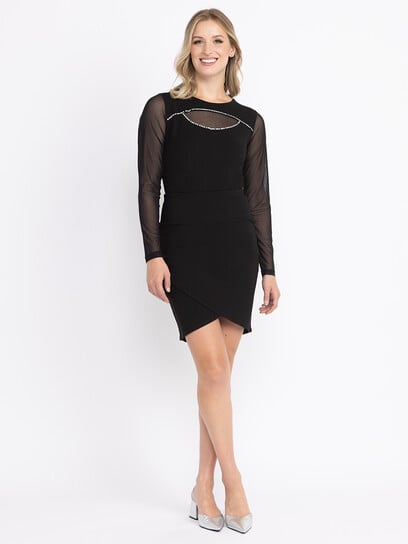 Women's Rhinestone Cut Out Top Women's Rhinestone Cut Out Top