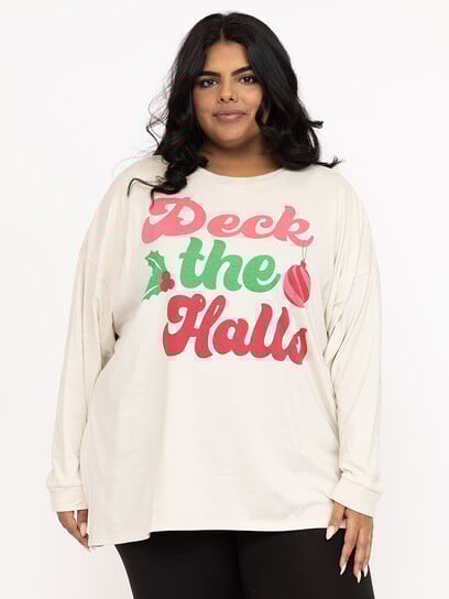 Women's Deck The Halls Long Sleeve Tee Women's Deck The Halls Long Sleeve Tee