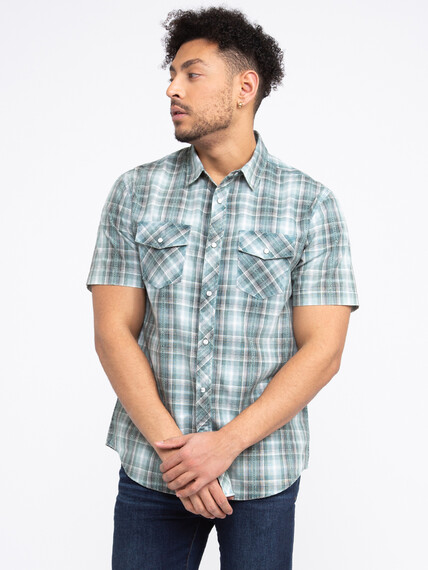 Men's Plaid Shirt Image 1