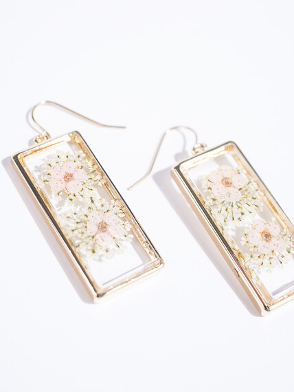 Women's Pressed Flower Earrings Women's Pressed Flower Earrings Image 3