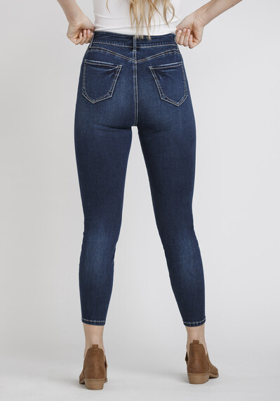Women's Distressed Ankle Skinny Jeans Image 2