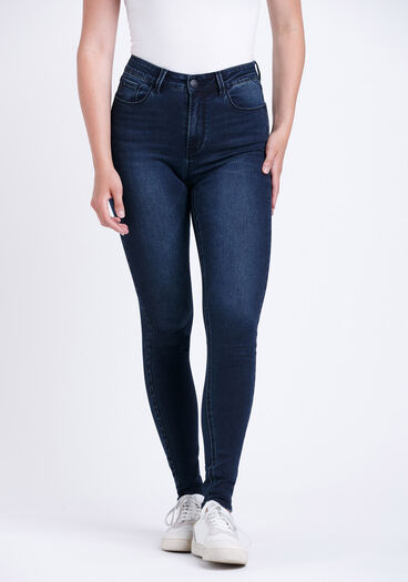 Women's High Rise Skinny Jeans, DARK WASH