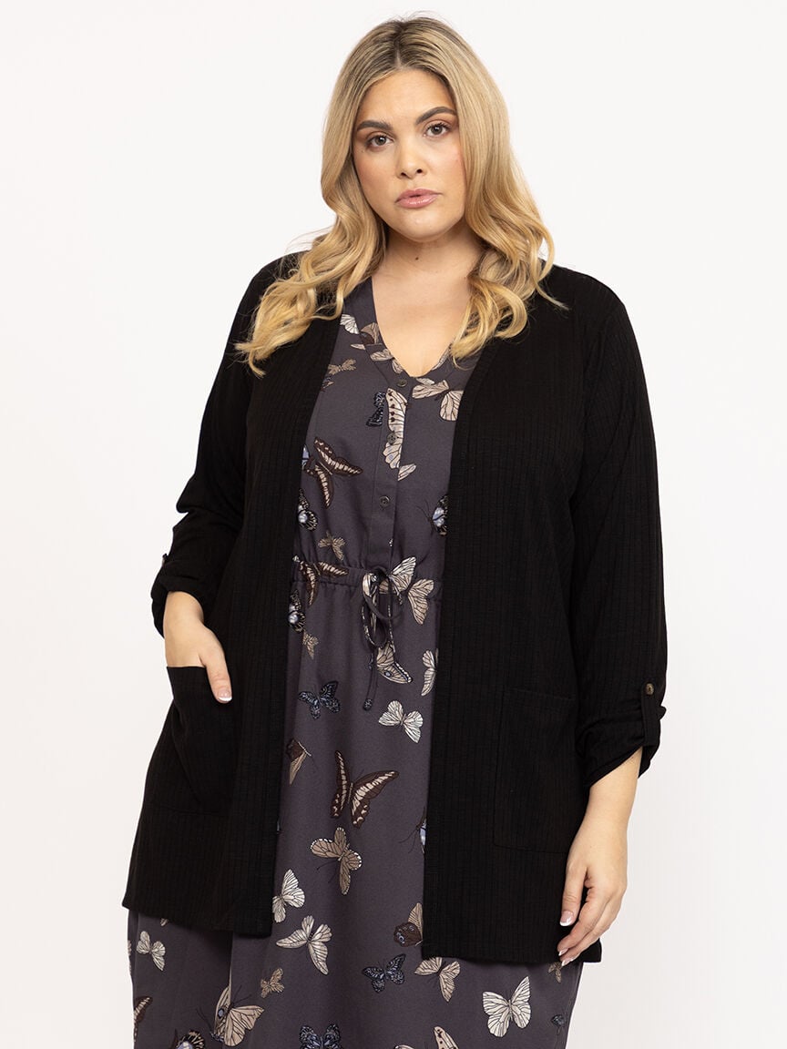 Women's Ribbed Cardigan