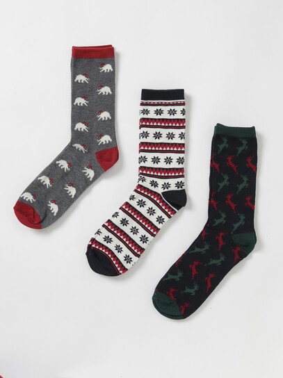 Men's Christmas Crew Socks
