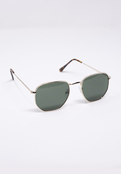 Men's Hexagonal Aviator Sunglasses Men's Hexagonal Aviator Sunglasses Image 5