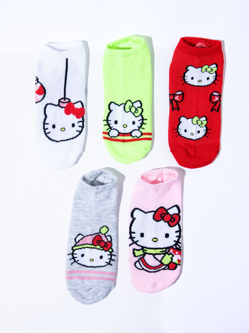 5Pk Hello Kitty Holiday Socks