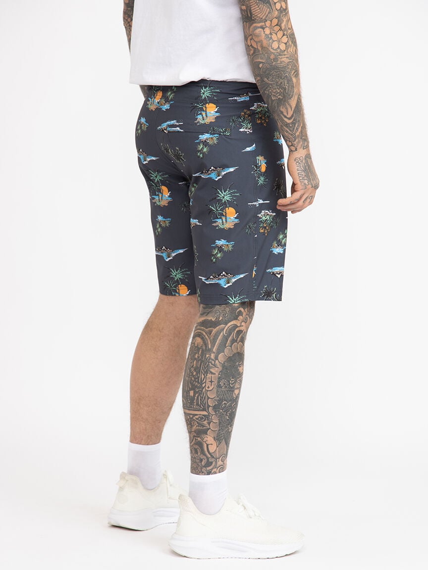 Men's Printed Tropical Board Shorts